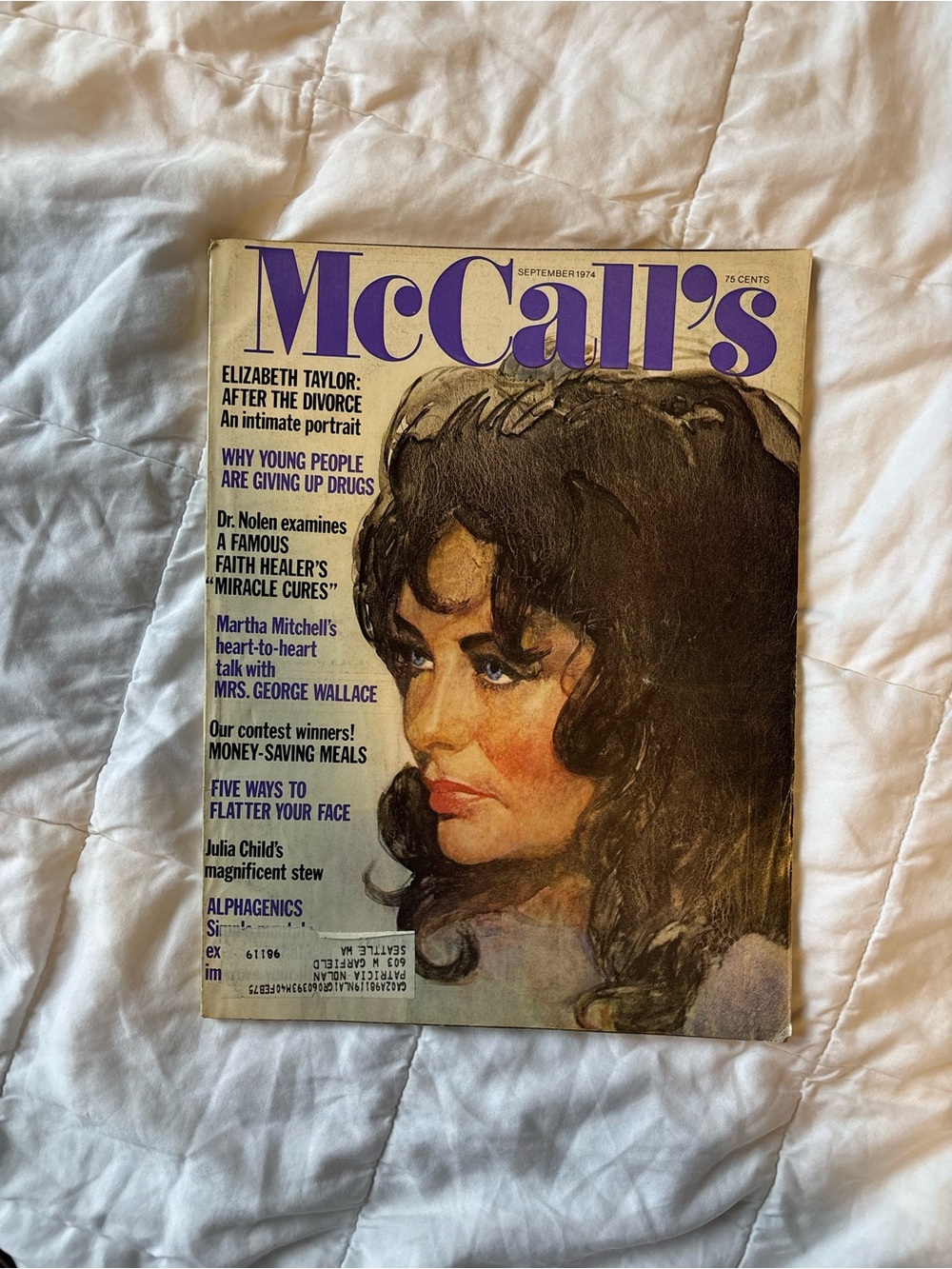 McCall’s September 1974 Elizabeth Taylor cover
